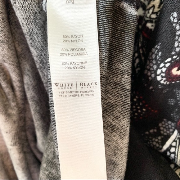 LAST CHANCE WHITE HOUSE BLACK MARKET Lightweight Scroll Design Sweater Small - Picture 5 of 7